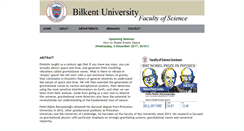 Desktop Screenshot of fen.bilkent.edu.tr