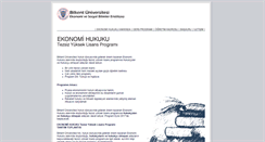 Desktop Screenshot of ekonomihukuku.bilkent.edu.tr
