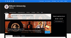 Desktop Screenshot of library.bilkent.edu.tr