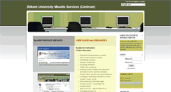 Desktop Screenshot of moodle.bilkent.edu.tr