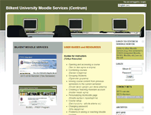 Tablet Screenshot of moodle.bilkent.edu.tr